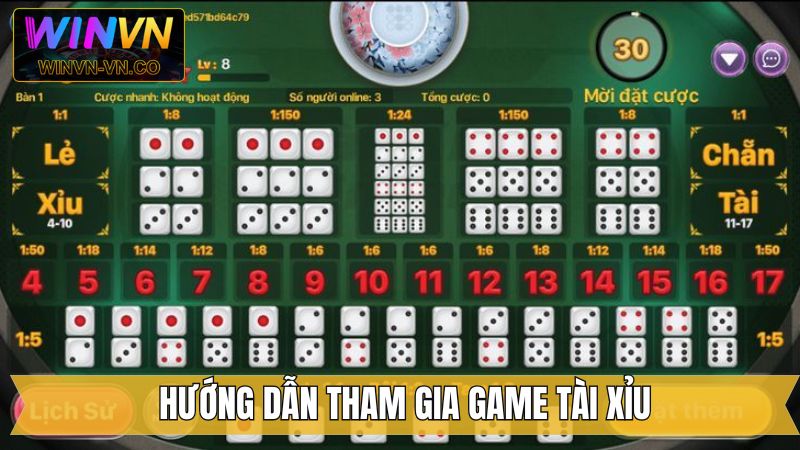 Tham gia ngay vào tài xỉu với 4 bước dễ dàng